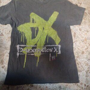 D-Generation X Men's Short Sleeve Tee Small Gray & Green
